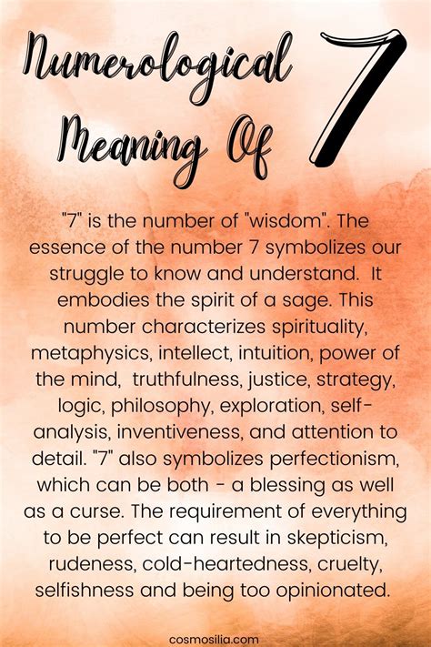 Numerological Meaning Of The Number 7 Numerology Life Path