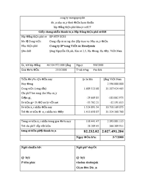 Payment Certificate 018 | PDF