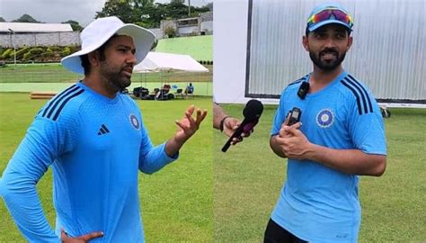 Watch Rohit Sharma Turns Journalist Asks Ajinkya Rahane Questions In