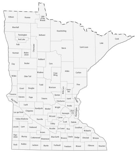 Minnesota Lakes and Rivers Map - GIS Geography