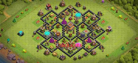 Clash Of Clans Level 8 Town Hall Trophy Base