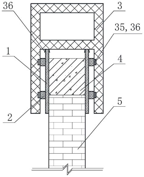 一种砌体填充墙钢筋混凝土水平系梁模板体系及施工方法与流程