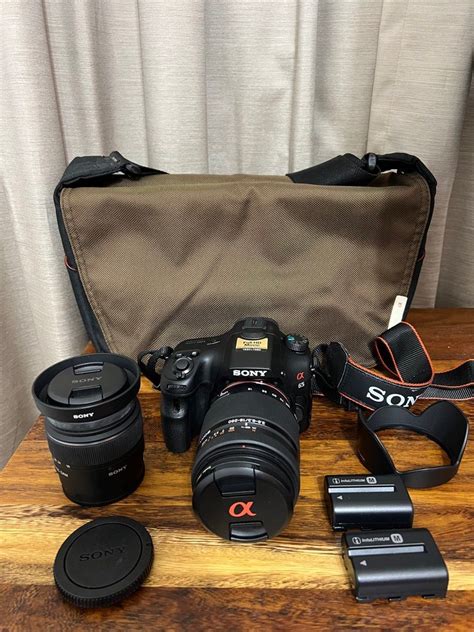 Sony A65 DSLR Body 2 Lenses And 2 Batteries Photography Cameras