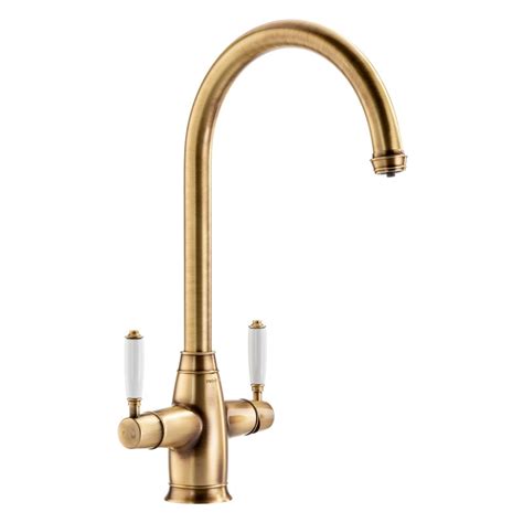 Abode Protrad 4 In 1 Monobloc Kitchen Tap Antique Brass