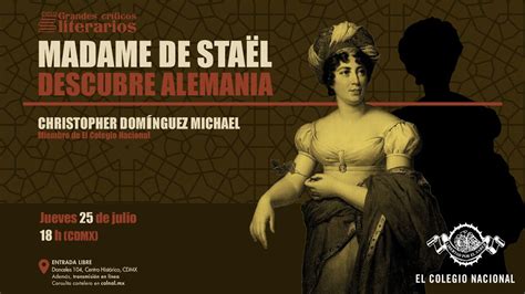 Madame de Staël descubre Alemania Ciclo Grandes críticos literarios