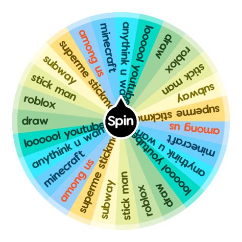 Random Games Spin The Wheel Random Picker