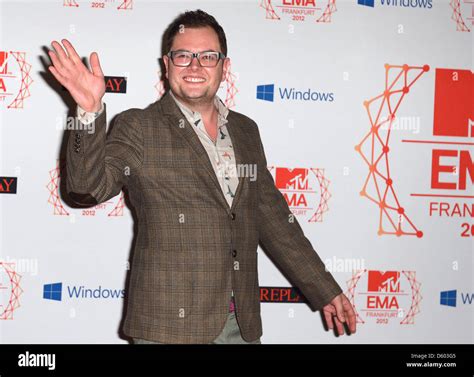 British Comedian Alan Carr Arrives For The MTV Europe Music Awards EMA