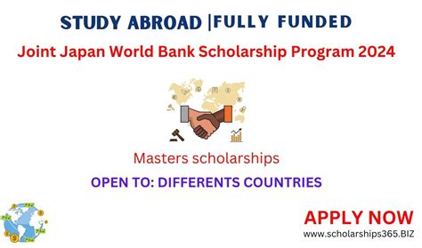 Joint Japan World Bank Scholarship Program Fully Funded