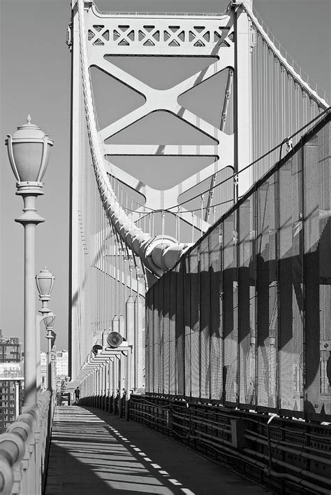 Pedestrian Path Ben Franklin Bridge Photograph By Deborah M Rinaldi