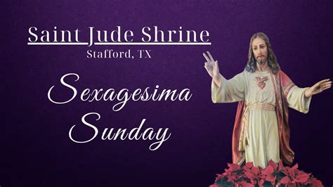 Sexagesima Sunday 2 4 2024 Youtube