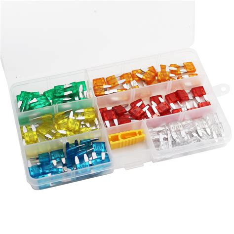 Pieces Car Fuses Assortment Kit Colorful Zinc Material Car Fuse