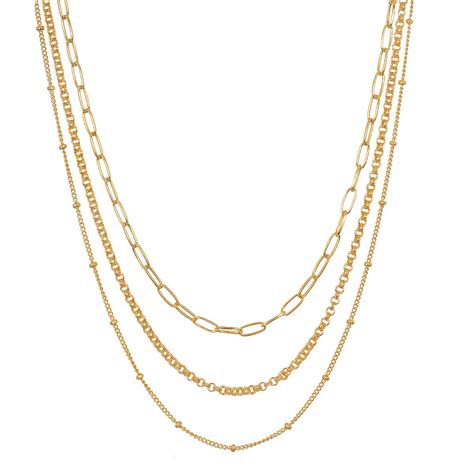 Layered Beauty Multiple Chain Necklace