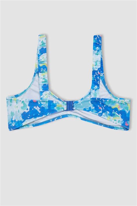 Blue Girls Teens Girl Patterned Piece Bikini Set Defacto
