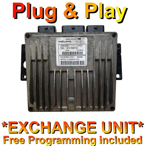 Citroen C Peugeot Hdi Ecu Delphi Ddcr Plug