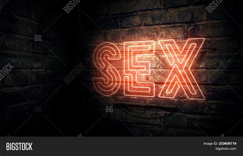 Sex Neon Sign Mounted Image And Photo Free Trial Bigstock