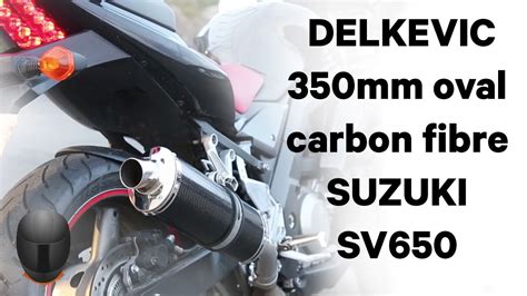 Suzuki SV650S Delkevic 350mm Oval Aftermarket Exhaust Sound