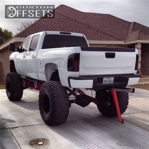 Wheel Offset 2010 Chevrolet Silverado 2500hd Super Aggressive 3 Suspension Lift 9 Custom Rims