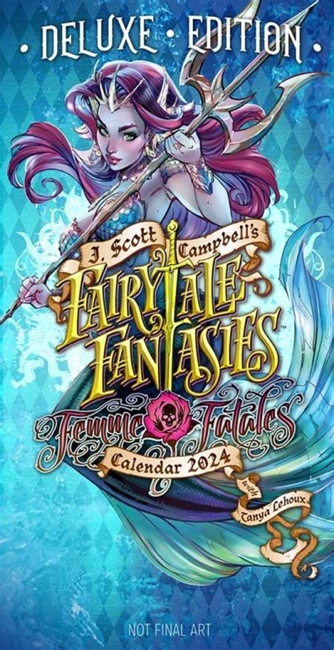 J Scott Campbells Fairytale Fantasies 2024 Calendar Collectors Dark