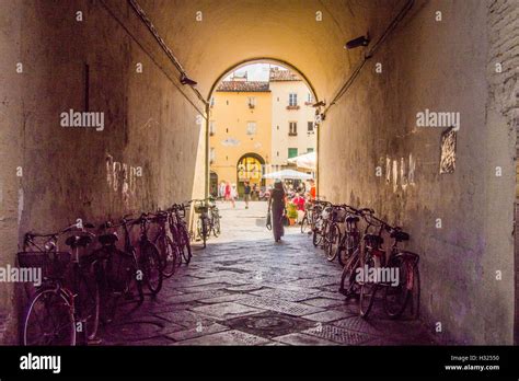 An Entrance To Anfiteatro Romano Lucca Tuscany Italy Stock Photo Alamy
