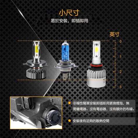 車大燈【現貨】兩顆 汽車led大燈 頭燈 H7 H4 H11 9005 9006 H1 H3 H27 汽車霧燈 Led機 蝦皮購物