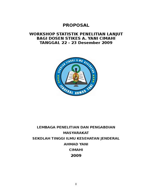 Contoh Proposal Statistika Pdf