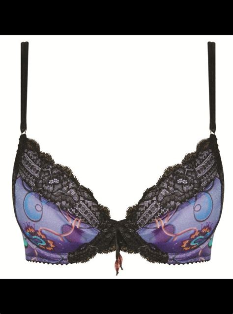 Pleasure State Persian Garden Plunge Push Up Bra Honeys Lingerie
