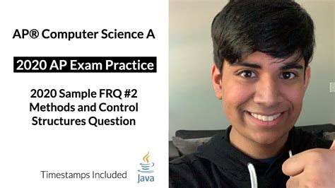 Apcs 2020 Exam Practice 8 Frq 2020 Sample 2 Methods Cs Question