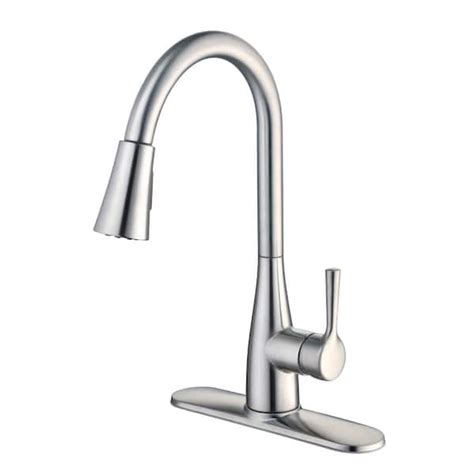 Glacier Bay Sadira Single Handle Pull Down Sprayer Kitchen Faucet In