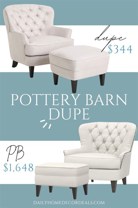 Pottery Barn Tufted Arm Chair Dupe Interior Design For Beginners