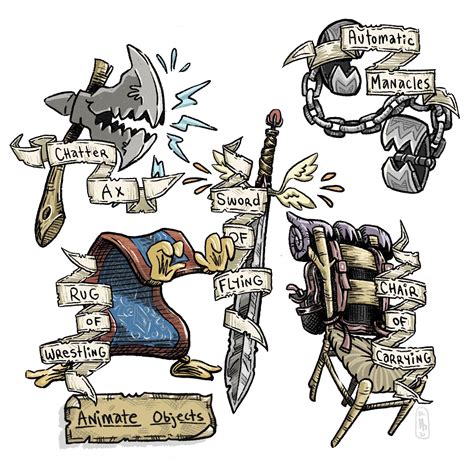 [Art] Drawing through the MM: Animate Objects : r/DnDart