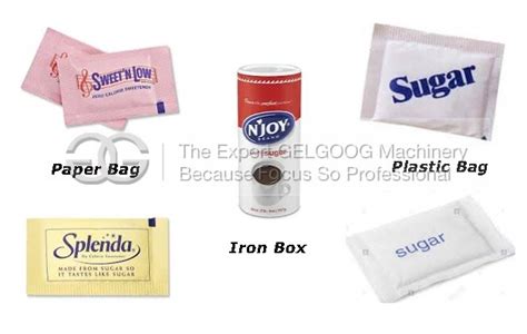 Types Of Sugar Packaging