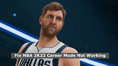 Fix NBA 2K22 Career Mode Not Working Trendradars Latest