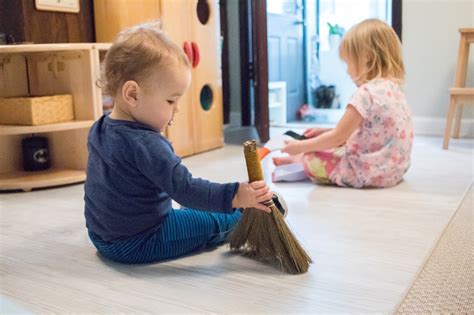 Introducing Practical Life Sweeping With Toddlers