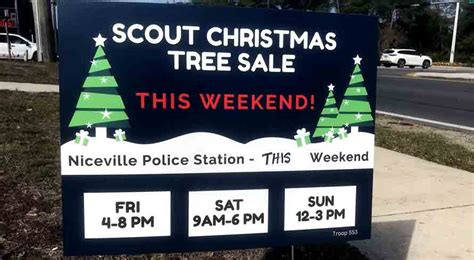 2023 Scout Christmas Tree Sale Is Dec 1 3 At Niceville Police