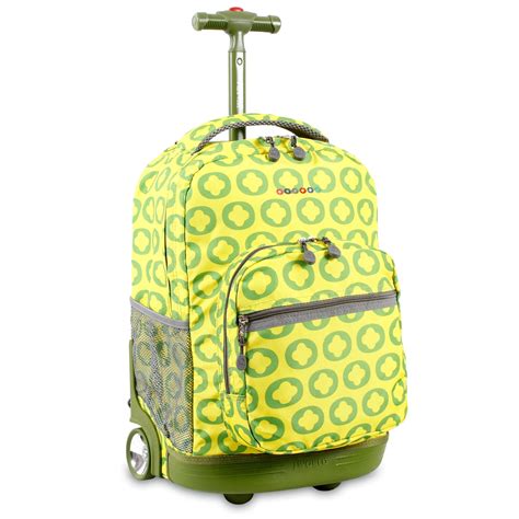 J World Boys And Girls Sunlight 18 Rolling Backpack For School And