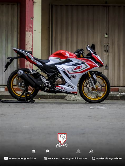 Cutting Stiker Cbr R Panigale Merah Putih Decal Sticker Full