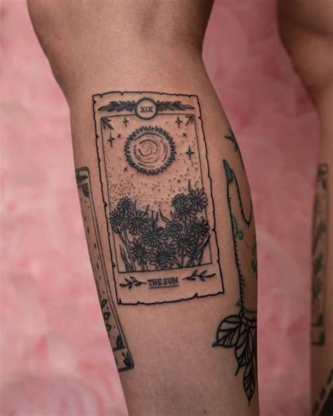 The Sun Tarot Card Tattoo By Bazgrole Tattoogrid Net