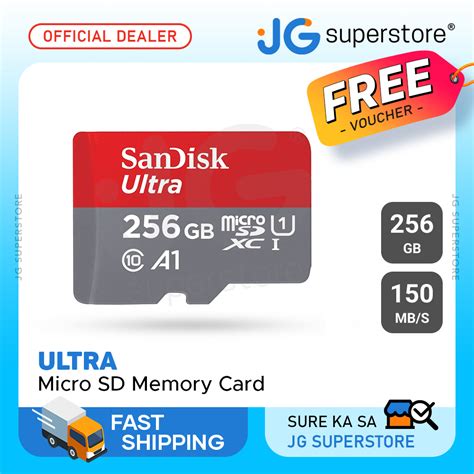 Sandisk Ultra 256gb Sdxc Uhs I Micro Sd Card With 150mb S Read Speed A1 Sdsquac 256g Gn6mn