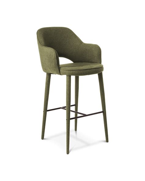 Discover The Terrazo Counter Stool Crafted With A Durable Linen