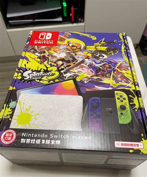 Nintendo Switch Oled 特別主題版主機 Splatoon 3 斯普拉遁 3（香港行貨 全新 一年保用） 電子遊戲 電子遊戲機 Nintendo 任天堂 Carousell