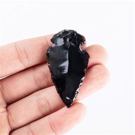 Black Obsidian Crystal Carved Black Obsidian Healing Stone Black