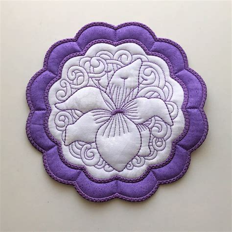 In The Hoop Floral Coasters