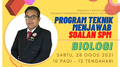 Program Teknik Menjawab Soalan Spm Biologi 2021 Youtube