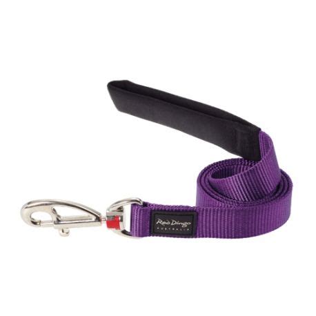 Correa de perro violeta colección lisa de Red Dingo Correas para