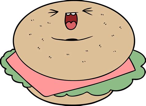 cartoon bagel character 12535421 Vector Art at Vecteezy