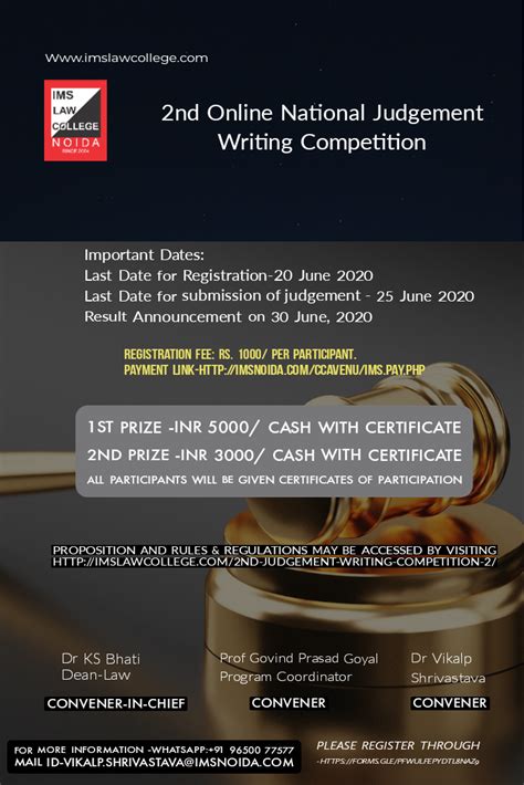 Online Competition And Workshops Ims Law College