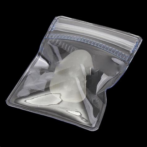 Pc X Cm Ziplock Bags Clear Poly Bag Reclosable Plastic Small Baggies