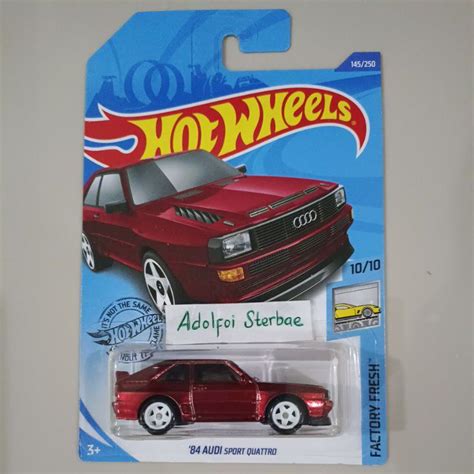 HOT WHEELS Hotwheels 風火輪 84 奧迪運動四分之一工廠新鮮橡膠輪胎免費保護器超級尋寶超級 蝦皮購物