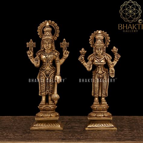 Brass Vishnu Lakshmi Statue Brass Lakshmi Narayan Statue Standing