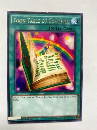 Toon Table Of Contents Rara Yugioh Meses Sin Interés